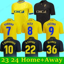 23 24 Cadiz Carnaval special Soccer Jerseys 2023 2024 Home Away ALEX LOZANO LUCAS MABIL FALI R. ALCARAZ A. NEGREDO ALARCON BLANCO men kids kit Football sets Shirts S-XXL