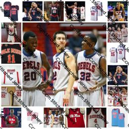 CUSTOM 2022 NCAA Stitched Custom Ole Miss Rebels College Basketball Jersey 12 Bruce Stevens 3 Terence Davis II Markel Crawford 22 Marshall H