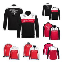 Apparel 2022 New F1 Team Pullover Hoodie Formula 1 Racing Suit Jacket Coat Spring Autumn Car Fans Half Zip Sweatshirt Mens Jersey Custom