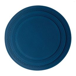 Table Mats Safe And Durable Silicone Trivet Mat Heat Resistant Pad For Dishes Non Slip Grip Kitchen Pot Holders (3 Pcs)