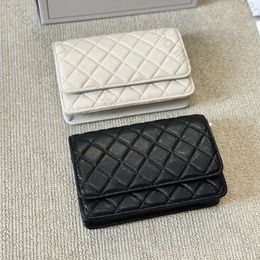 chain fashion bags top quality women designer handbag classic flap wallet chains caviar woc bag grained shiny calfskin crossbody bags shoulder bag black purse