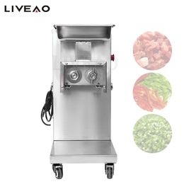Commercial Multi-Function Meat Slicer Electric Potato Cutter Lotus Root Fruit Slicing Machine Cut Carrot Cucumber Slicer