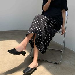 Skirts Polka Dot Maternity Bust Skirts Pregnant Women Elastic High Waist Skirt Summer Casual Pregnancy Package Hip Knitted Wrap Skirt YQ231218