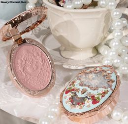 Blush Flower Knows Embossed Powder Blush Delicate Colour Development Powder Feeling Mixingder Strawberry Rococo Series 231218