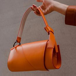 Evening Bags Personalised Flap Bow Portable Luxury Designer Handbag For Women High Quality Shoulder Bag Underarm 231218