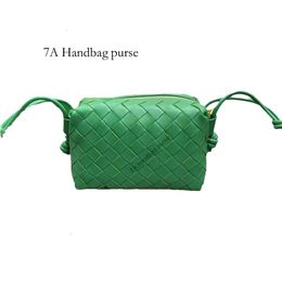 10a luxury designer bag Cross Body Woven handbags Evening Bags Genuine Leather Top Quality Handbag 98090 Cross Body Purse Loop Handmade