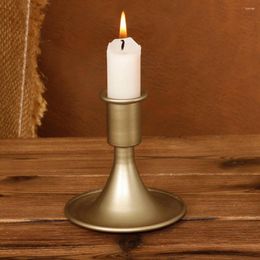 Candle Holders Candlestick Tabletop Stand Christmas Ornament Iron Candleholder Metal Taper Base Desktop