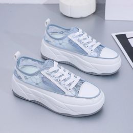 Dress Shoes Women's Summer Lace Sponge Cake Platform Outdoor Crazy Street Casual Fashion Breathable Height