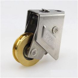 Other Door Hardware 2001-Type Sliding Door Plastic Steel Sn Window Pley Aluminium Alloy Brass Wheel Balcony Muted Roller House Hardware Dhbab