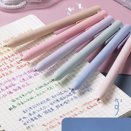 6Pcs/Set Cute Morandi Gel Pen Set Retro 0.5mm Colour Signature Student Writing Ink Ballpoint School Office Stationery