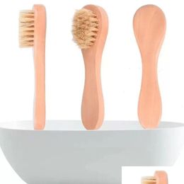 Bath Brushes, Sponges & Scrubbers Face Cleansing Brush For Facial Exfoliation Natural Bristles Exfoliating Brushes Dry Brushing With W Dh0Eg