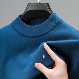 Men's Sweaters Haji Brand Cashmere Sweater Thick Fashion Semi-turtleneck Plus-size