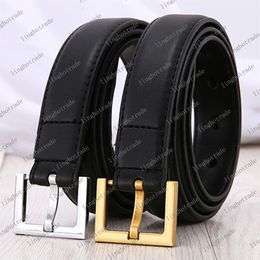 Fashion Women Belt New Design leather Belt female strap Big needle Buckle Black white orange color 3 0cm width with Box2510