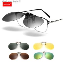 Sunglasses Polarized Sunglasses Clip Drive Sun Spectacles Yellow Night Vision Glasses Night Resin Lens Driving Eyeglasses UV 400 ProtectionL231218