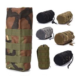 Açık Spor Molle Hidrasyon Paketi Saldırı Savaş Kamuflaj Torbası Taktik Çantalı Su Şişesi Pouch No11-656