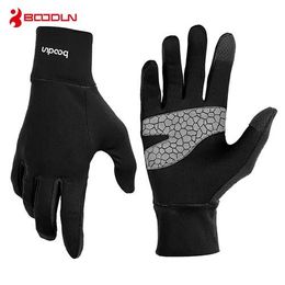 Gloves BOODUN Driving Gloves Touch Screen Cycling Outdoor Full Finger Windproof Road Mountain Bicycle Gloves Mobile Phone Gloves Guantes