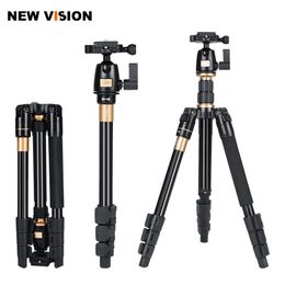 Accessories Camera Tripod QZSD Q555 Aluminium Alloy Camera Video Monopod Professional Extendable Tripod With Quick Release Plate Stand