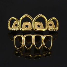 Hip Hop Jewelry Mens Drip Grills Luxury Designer Teeth Grillz Rapper Hiphop Jewlery Diamond Iced Out Fashion Accessories Gold Silv224j
