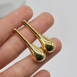 Stud Earrings Vintage Long Metal Water Drop For Women Fashion Simple Temperament Party JJwelry Daily Accessories 2023