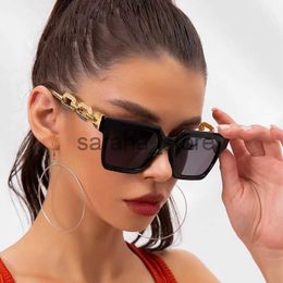 Sunglasses 2023 New Women Rectangle Vintage Sunglasses Brand Designer Retro Points Sun Glasses Female Lady Eyeglass Cat Eye Driver Goggles J231218