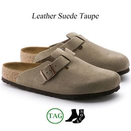 Designer Cork Leather Clogs Slides Loafers Sandals for Men and Women01