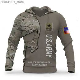 Tactical Jackets Hoodies 3d Print USA Veteran Military Army Sweatshirts Men Women Hooded Oversized Camouflage Eagles Fashion Kids SweatshirtsL231218