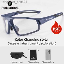 Sunglasses ROCKBROS Photochromic Cycling Glasses man Mountain Bike Glasses Bicycle Sport Cycling Sunglasses MTB Cycling Eyewear ProtectionL231218