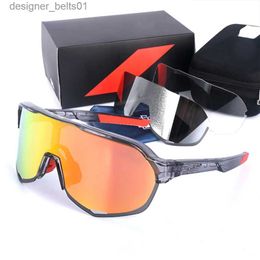 Sunglasses 100 Cycling Sunglasses for Men's Women's Bicycles Mtb Bike Glasses Set Polarising Eyepieces Sports Glasses Bicycle Goggles 2023L231218