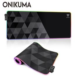 Rests New Onikuma Gaming Mouse Pad Computer Large Rgb Mousepad Nonslip Rubber Base Desk Mat Carpet for Pc Gamer