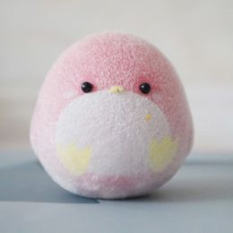 Cartoon Creative Squeeze Chicks Squishy Fidget Toys Flocking Fluffy Chick Low Resilience Toy