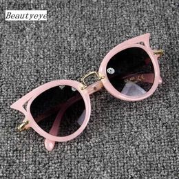 Sunglasses Beautyeye 2023 Kids Sunglasses Girls Brand Cat Eye Children Glasses Boys UV400 Lens Baby Sun glasses Cute Eyewear Shades GogglesL231218