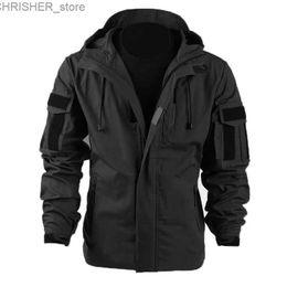 Tactical Jackets Men's Windbreaker Tactical Waterproof Military Hooded Water Proof Wind Breaker Casual Coat Male Clothing 2023 Autumn Jackets MenL231218