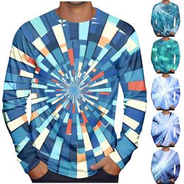 Men's T Shirts Shirt O-Neck Clothing Apparel Outdoor Long Sleeve Print Fashion Designer Vintage Casual Weekend Daily T-shirt