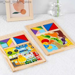 Sorting Nesting Stacking toys Children's Early Education Wooden Puzzle Kids 3d Puzzle Jigsaw Games Toddler Montessori Toys For Baby 1 2 3 Years Boy Girl Gift Q231218