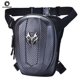 Moto Leg Bag ATV UTV MTB Bike Offroad Waist Bags Motorcycle Waterproof Street Jiaspeed Black Adult