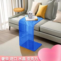 Kitchen Storage Light Luxury Acrylic Simple Creative Living Room Sofa Side Table Shaped Bedroom Transparent Bay Window Small Coffee