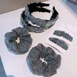 South Korea's big brand full Hair Rubber Bands bracelet dual-use super flash Czech diamond Dongdaemun head flower headband fe327S