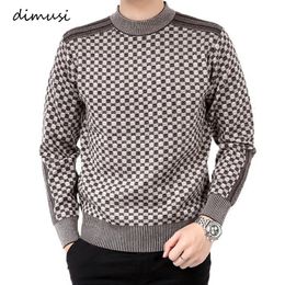 Mens Hoodies Sweatshirts DIMUSI Autumn Winter Sweater Casual Thick Warm Cashmere Turtleneck Pullover Men Slim Fit Classic Sweaters Knitwear Clothing 231218