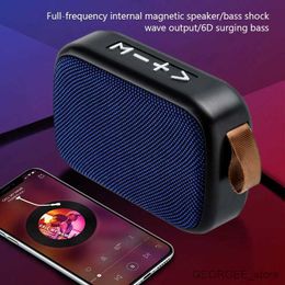 Portable Speakers New Fabric Wireless Bluetooth Speaker Portable Mini Subwoofer Support Card Small Radio Player Outdoor Carry Sports Audio