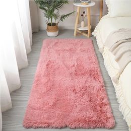 White upholstery carpet Soft plush living bed Baby study carpet floor mat Family size 80cm 200cm 231216