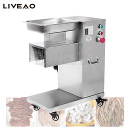 Electric Meat Slicer Stainless Steel Meat Cutting Grinder Machine Kitchen Home Appliance Commercial