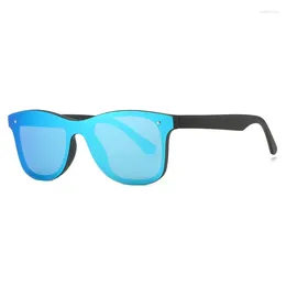 Sunglasses Men Women Fashion And Colourful One-piece Frameless Windproof Outdoor Ultraviolet-proof Sun Visors