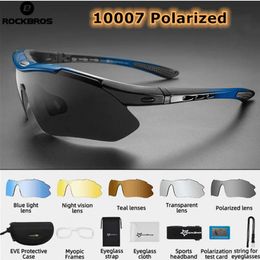 Eyewears ROCKBROS Cycling Glasses Bicycle Polarised Glasses Impact Bike Glasses Running Climbing Men Women Bicycle Goggle Sunglasses