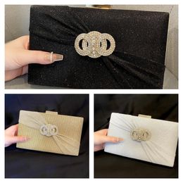 Women Luxury Water Diamond Hand Dinner Shoulder Sling Exquisite And Elegant Temperament Storage Bag Bridal Evening Dress Bags FMT-4098