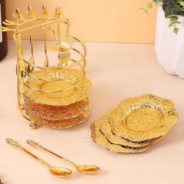 Dinnerware Sets Fruit Trays Tea Party Supplies Spoon Set Wedding Decore Iron Dessert For Table Desert Stands Serving