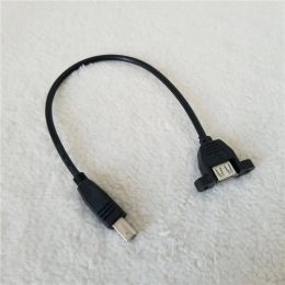 USB A Female with Fixed Function To Printer Port Type B Male Adapter Cable for Printer 25cm Panel Mounting Wire