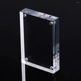 Frames Transparent Acrylic Po Frame Magnetic Poster Display Stand Show Room Home Office Decoration