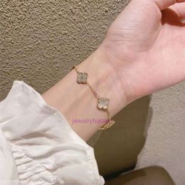 vans clovers bracelet high quality reversible clover with diamonds shell flower bracelet highend feeling titanium bracelet gift for girlfriends