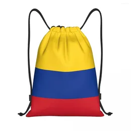 Shopping Bags Custom Flag Of Colombia Drawstring Women Men Lightweight Sports Gym Storage Backpack