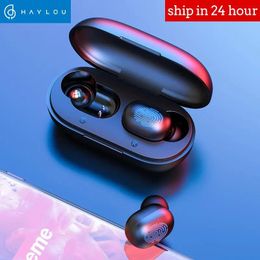 Masks Haylou GT1 TWS Fingerprint Touch Bluetooth Earphones, HD Stereo Wireless Headphones,Noise Cancelling Gaming Headset